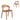 Davis Natural Dining Chair - Brown Seat (Set of 2)