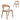 Davis Natural Dining Chair - Grey Seat (Set of 2)