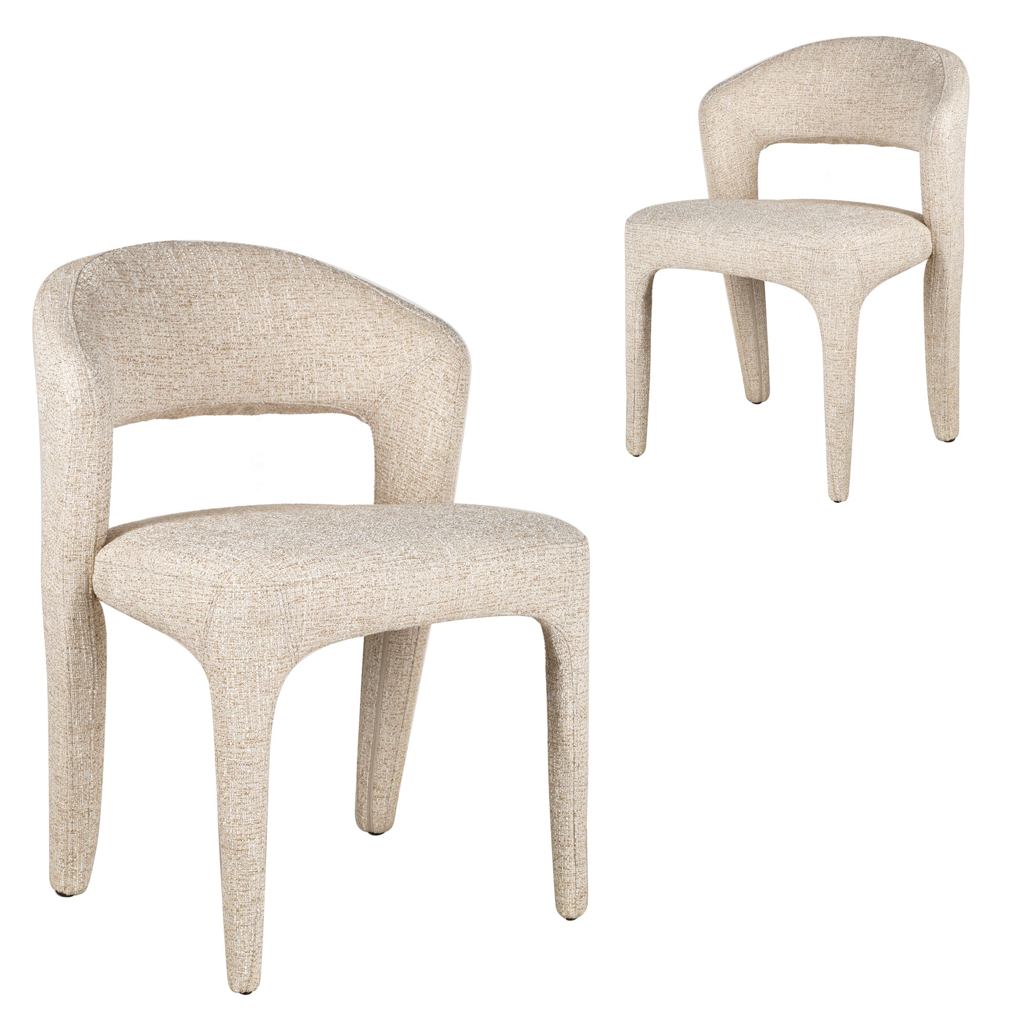 Voss Dining Chair - Pale Beige (Set of 2)