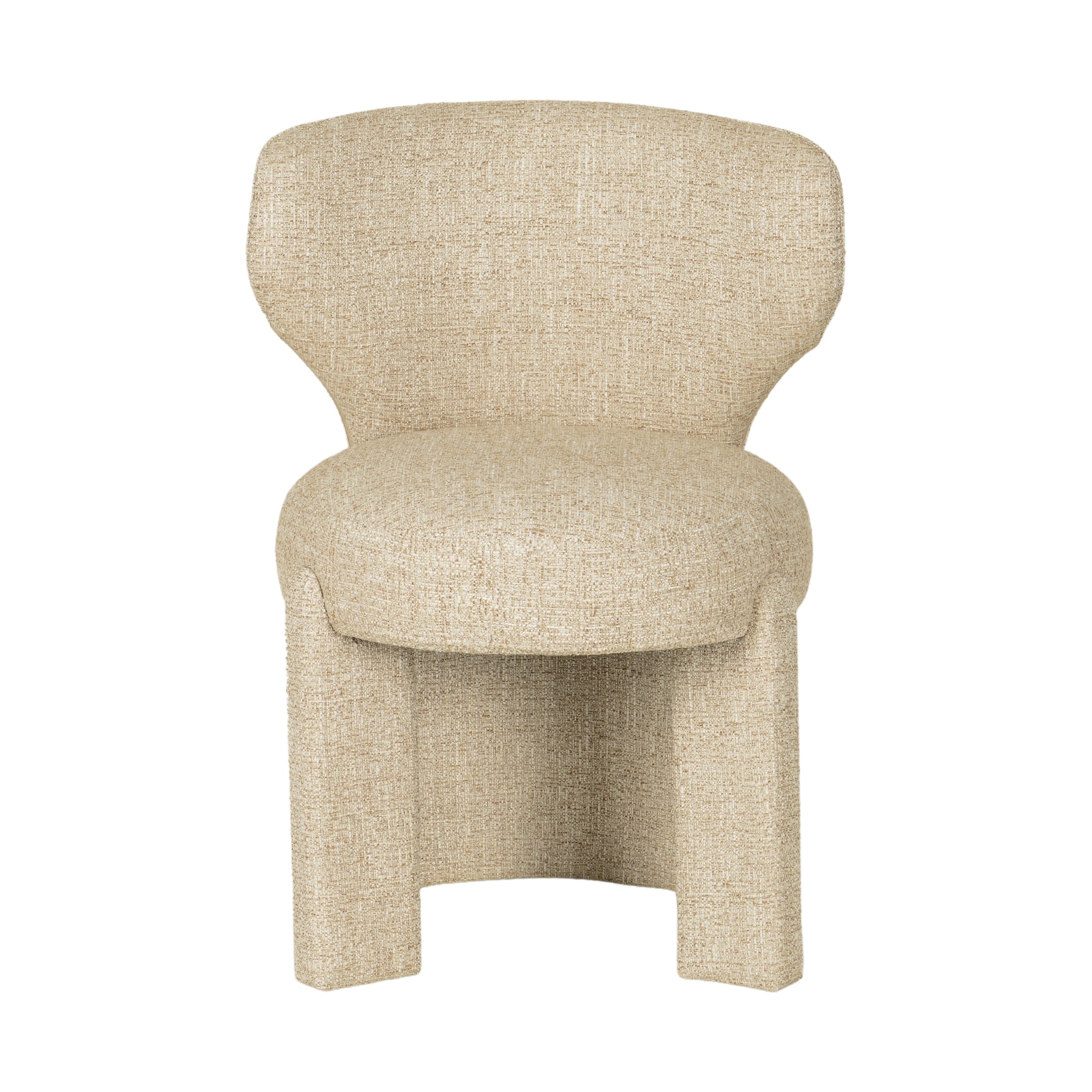 Cory Fabric Dining Chair - Pale Beige