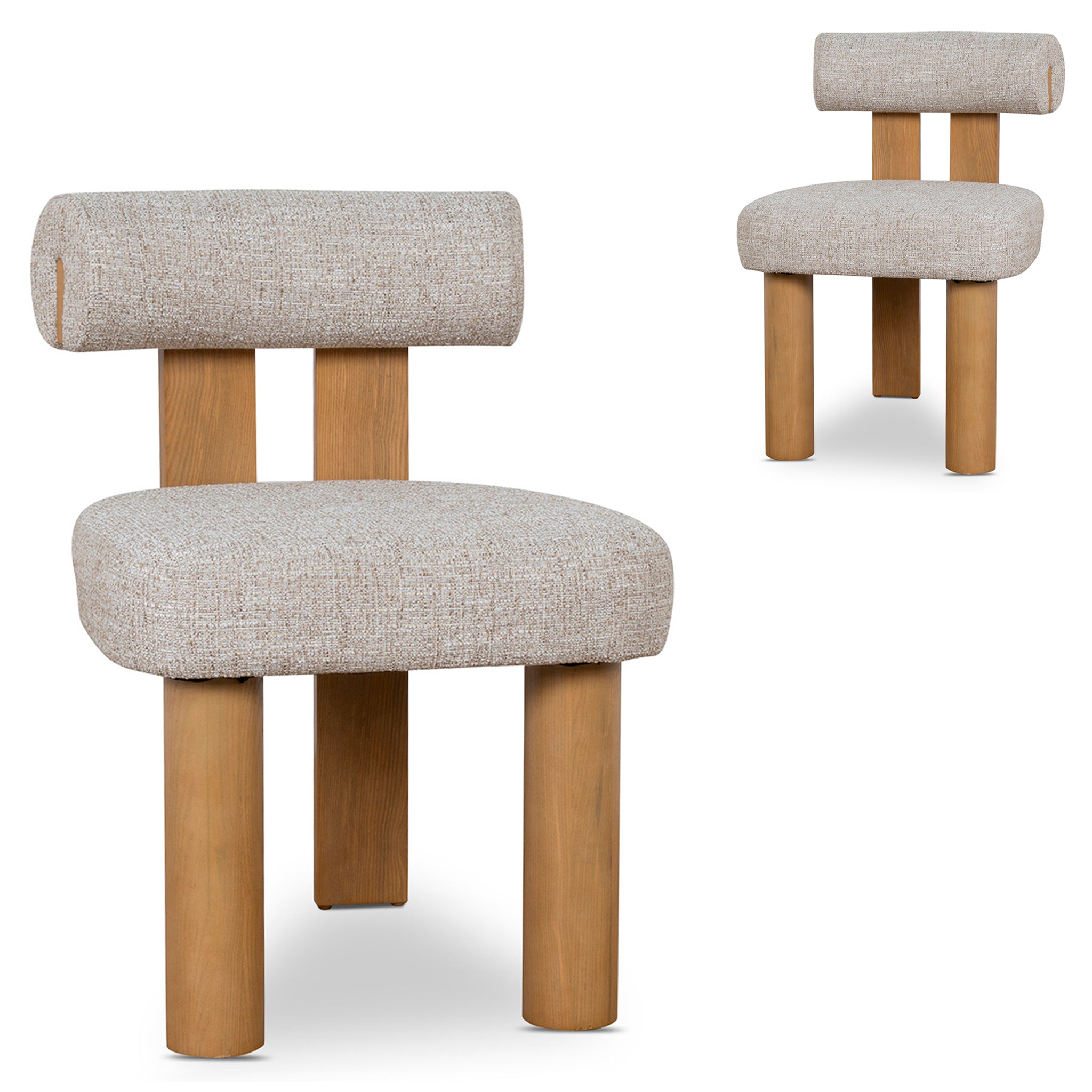 Remy Natural Dining Chair - Pale Beige (Set of 2)