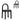 Luzia Black Dining Chair - Field Charcoal - (Set of 2)