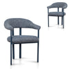Norrin Blue Sand Dining Chair - Prussian Blue (Set of 2)
