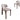 Ansel Distressed Walnut Dining Chair - California Taupe (Set of 2)