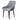 Acosta Pebble Grey Velvet Dining Chair with Black Legs (Set of 2)
