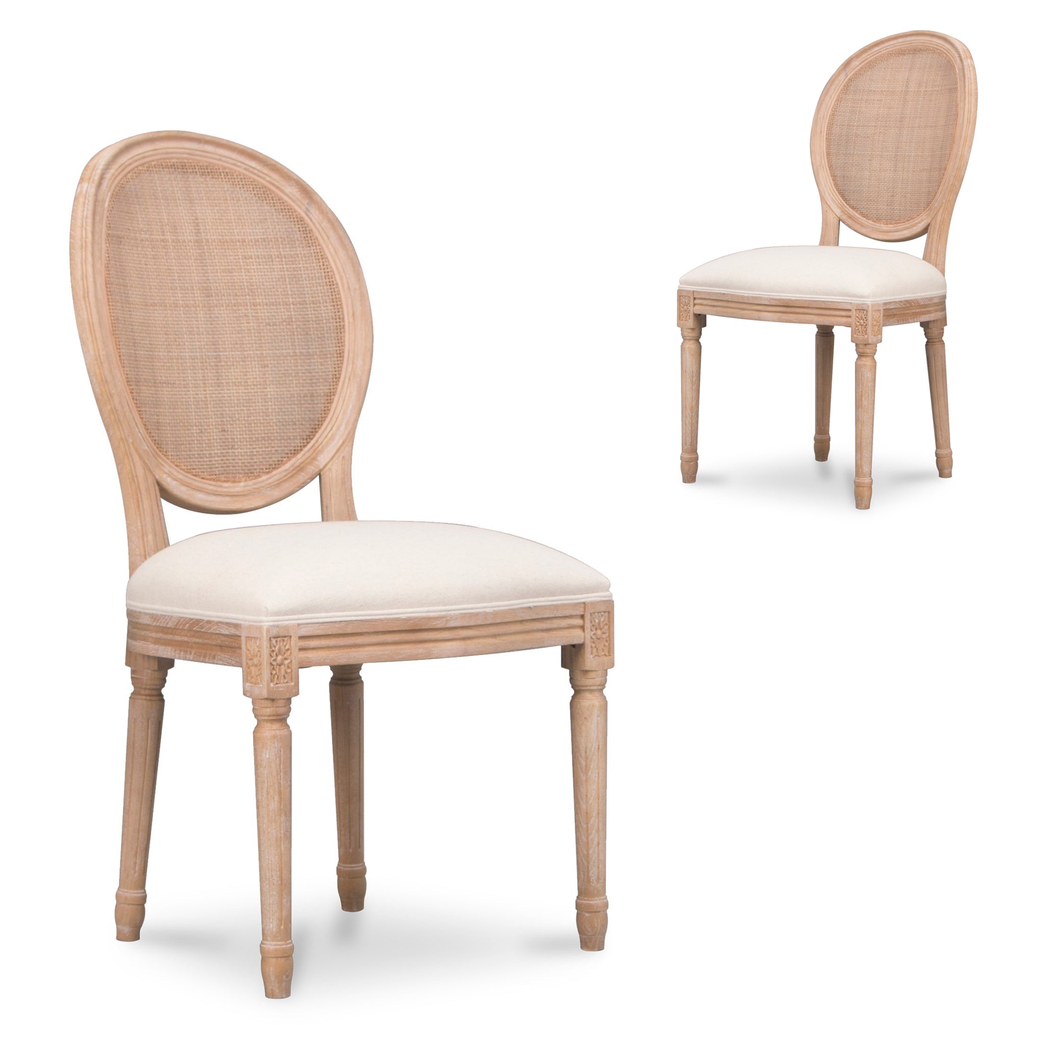 Lenora Elm Dining Chair - Dawn Beige (Set of 2)