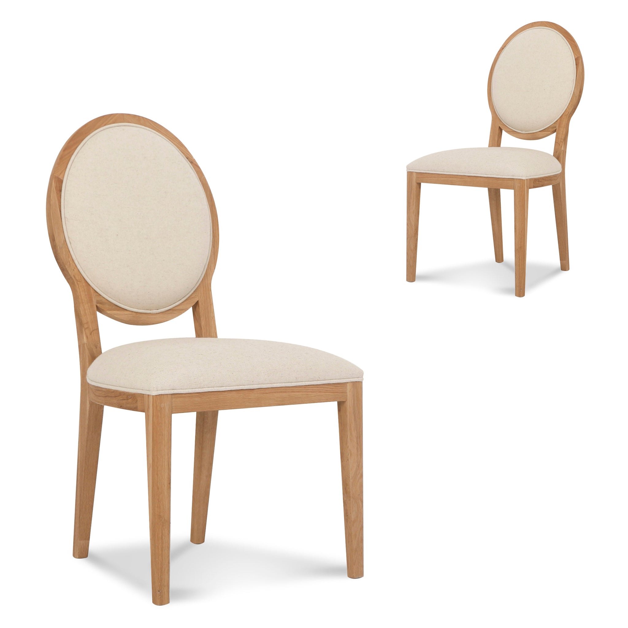 Lula Natural Dining Chair - Dawn Beige (Set of 2)
