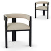 Miles Black Elm Dining Chair - Dawn Beige (Set of 2)
