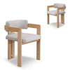 Merari Natural NZ Ash Dining Chair - Stone Beige (Set of 2)