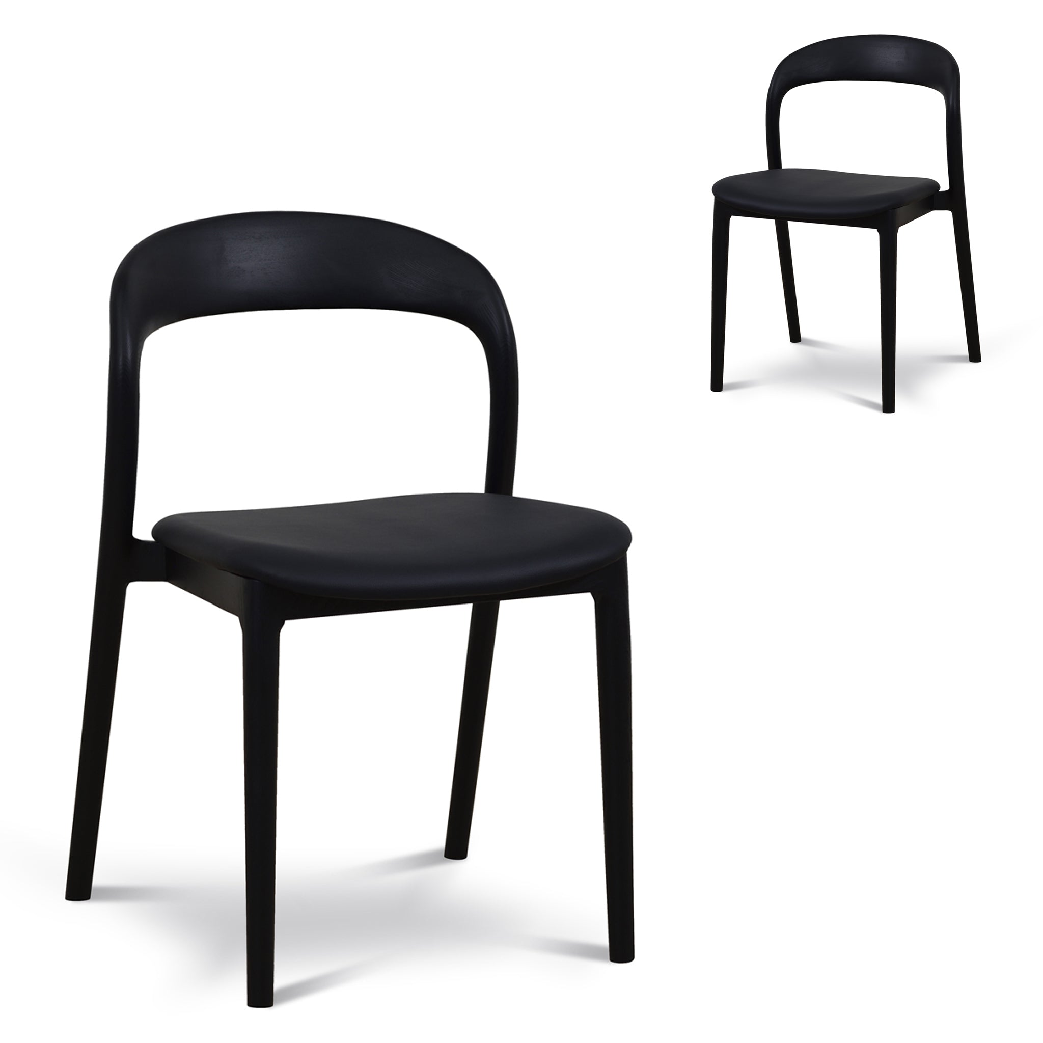 Caspar Dining Chair - Full Black (Set of 2)