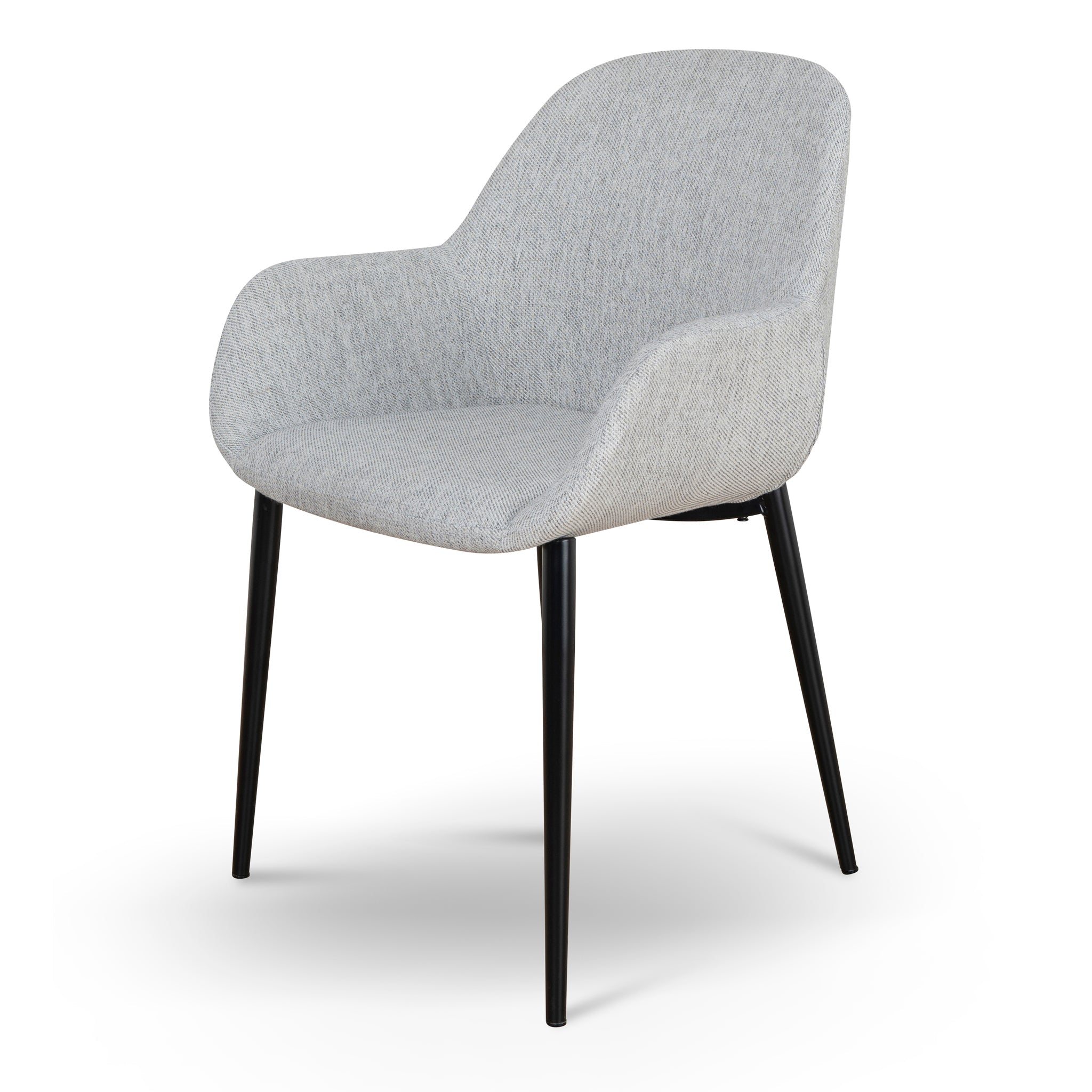 Lynton Fabric Dining Chair - Silver Grey