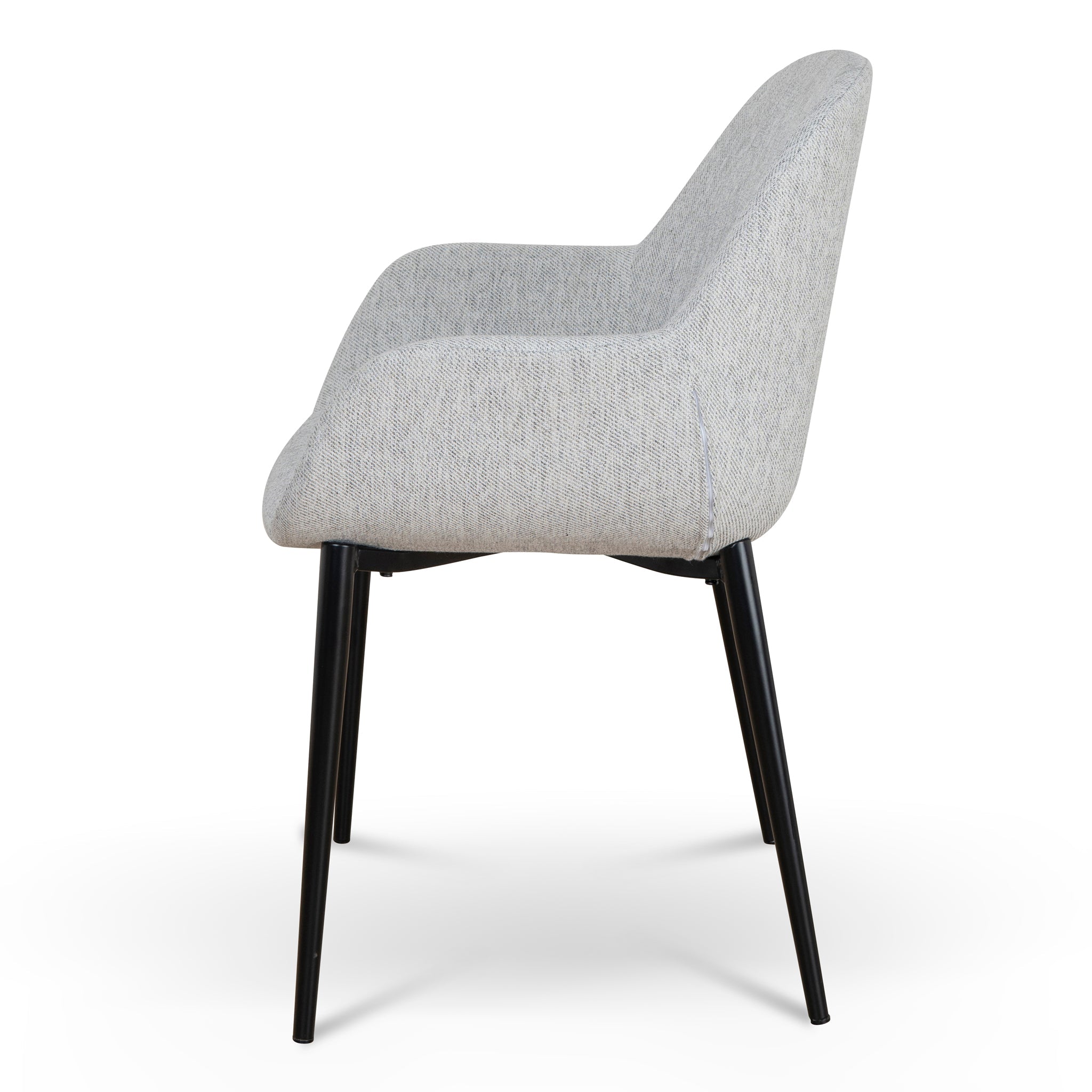 Lynton Fabric Dining Chair - Silver Grey