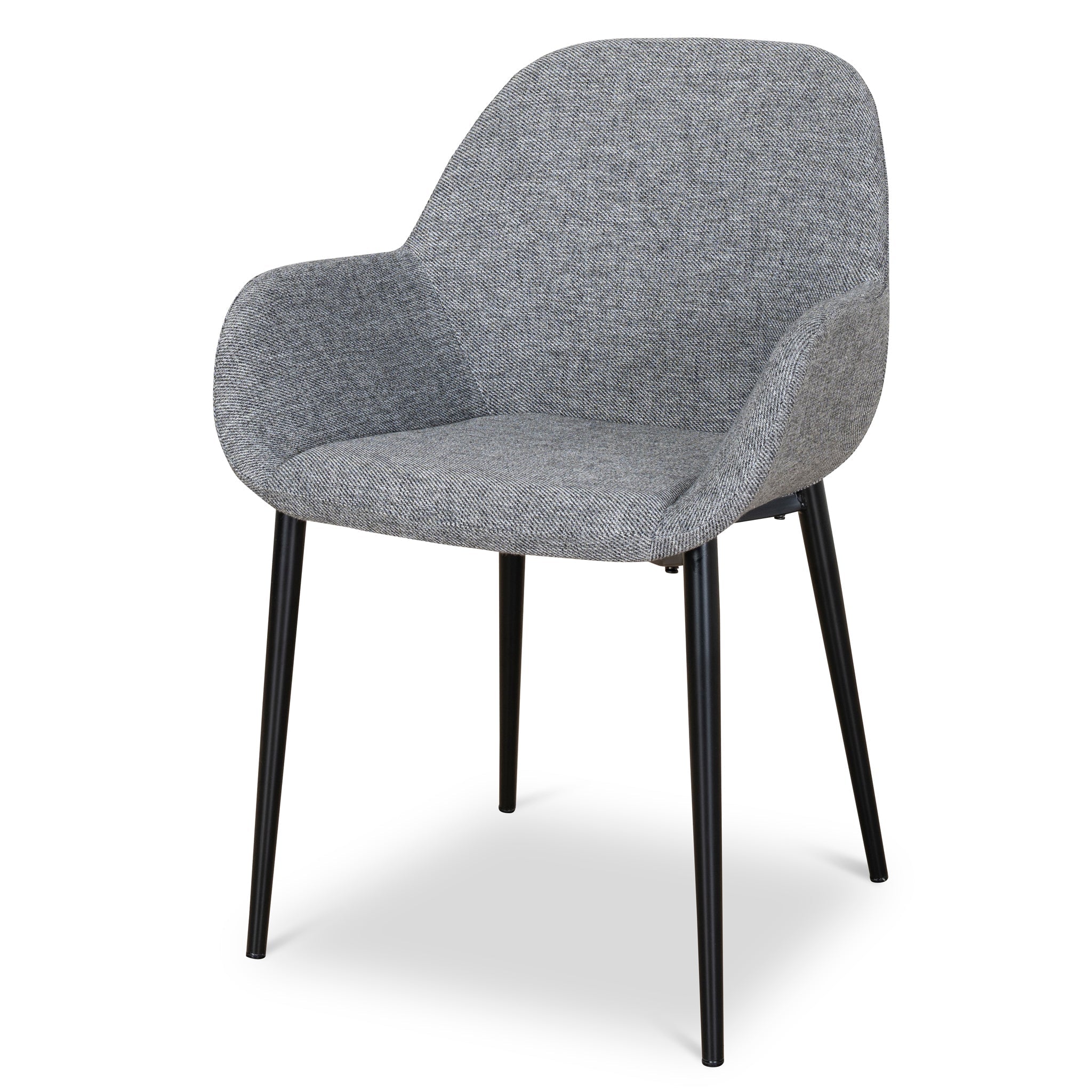 Lynton Fabric Dining Chair - Lava Grey (Set of 2)