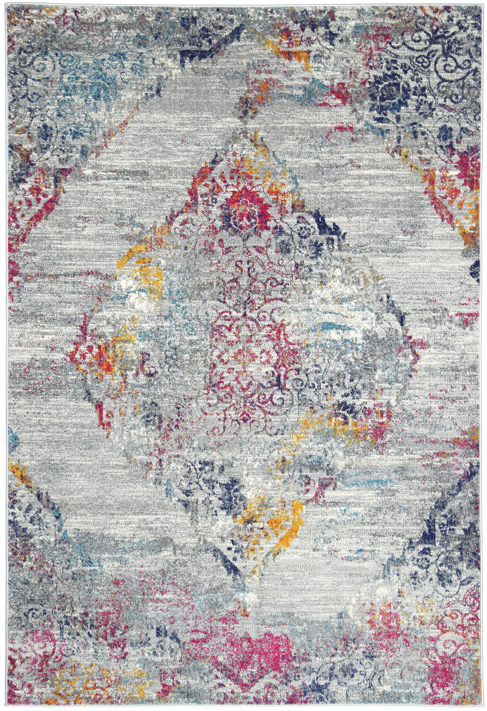 Delicate Multi Grey Oriental Rug 160x230cm