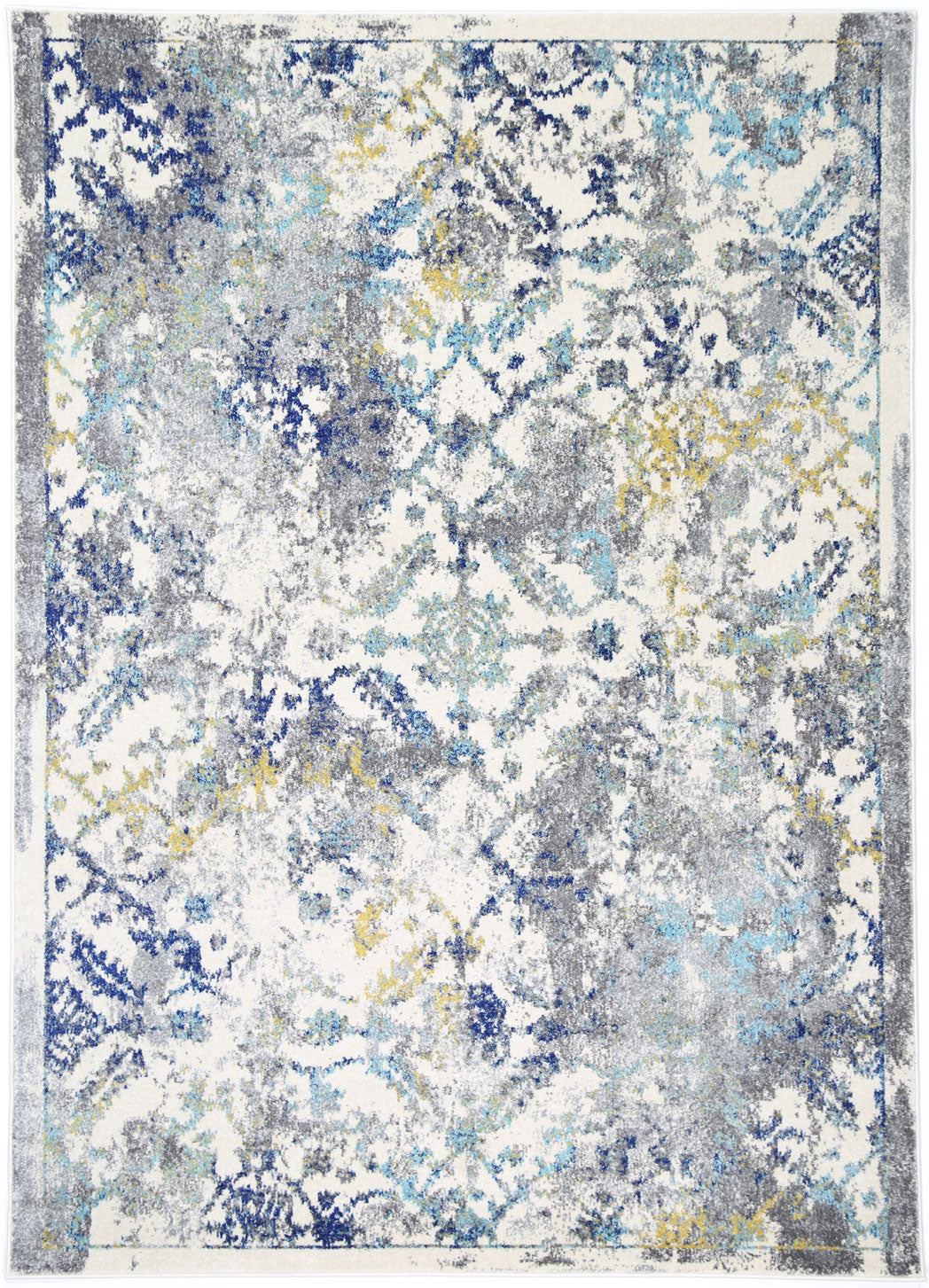 Delicate Blue Green Contemporary Rug 160x230cm