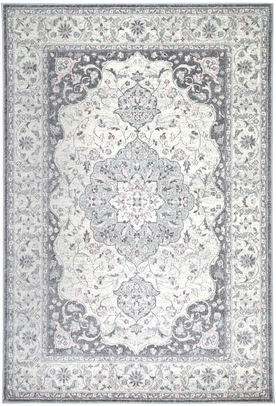 Delicate Grey Oriental Rug 160x230cm