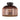 Batten Fitting Vintaj Copper Painted Glass Shade Dome OD 200mm