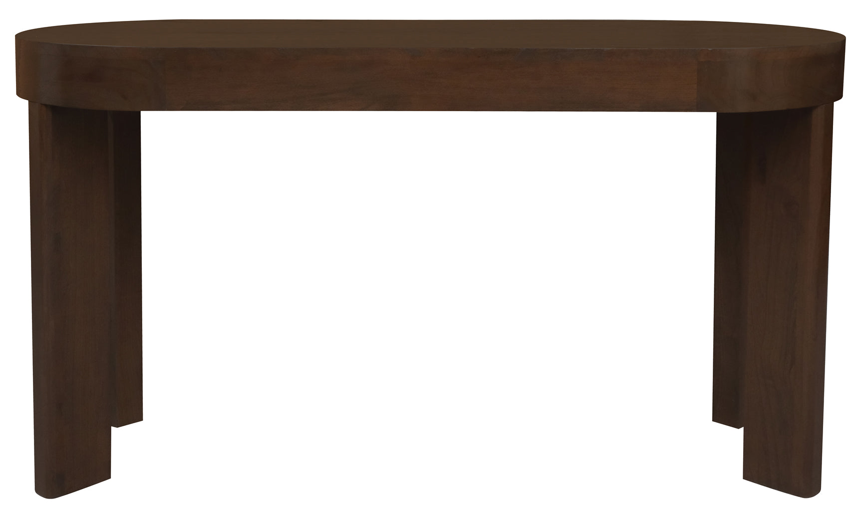 Brentwood 2 Drawer Oval Desk - Walnut