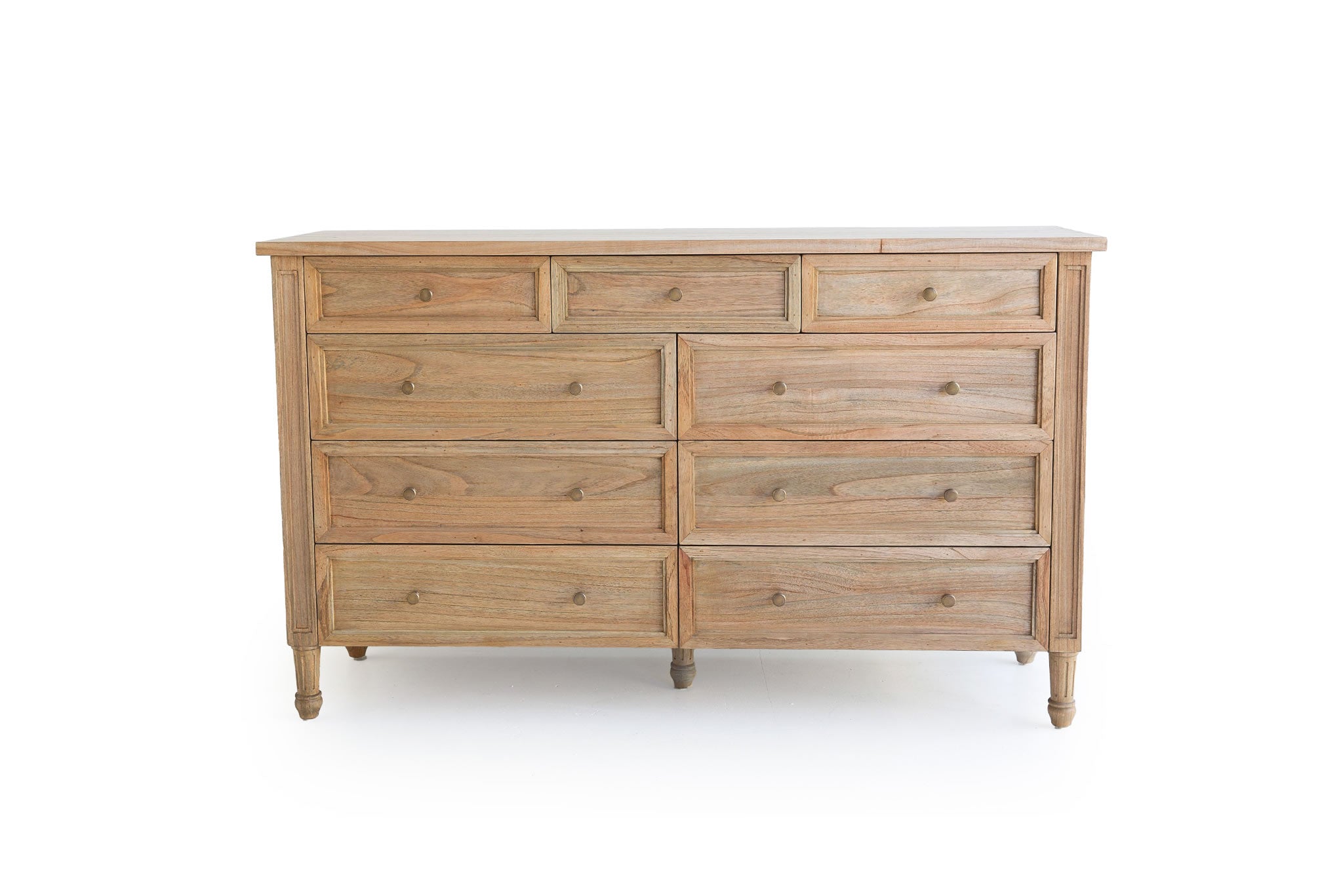 Hamilton Dresser - 9 Drawers - Weathered Oak