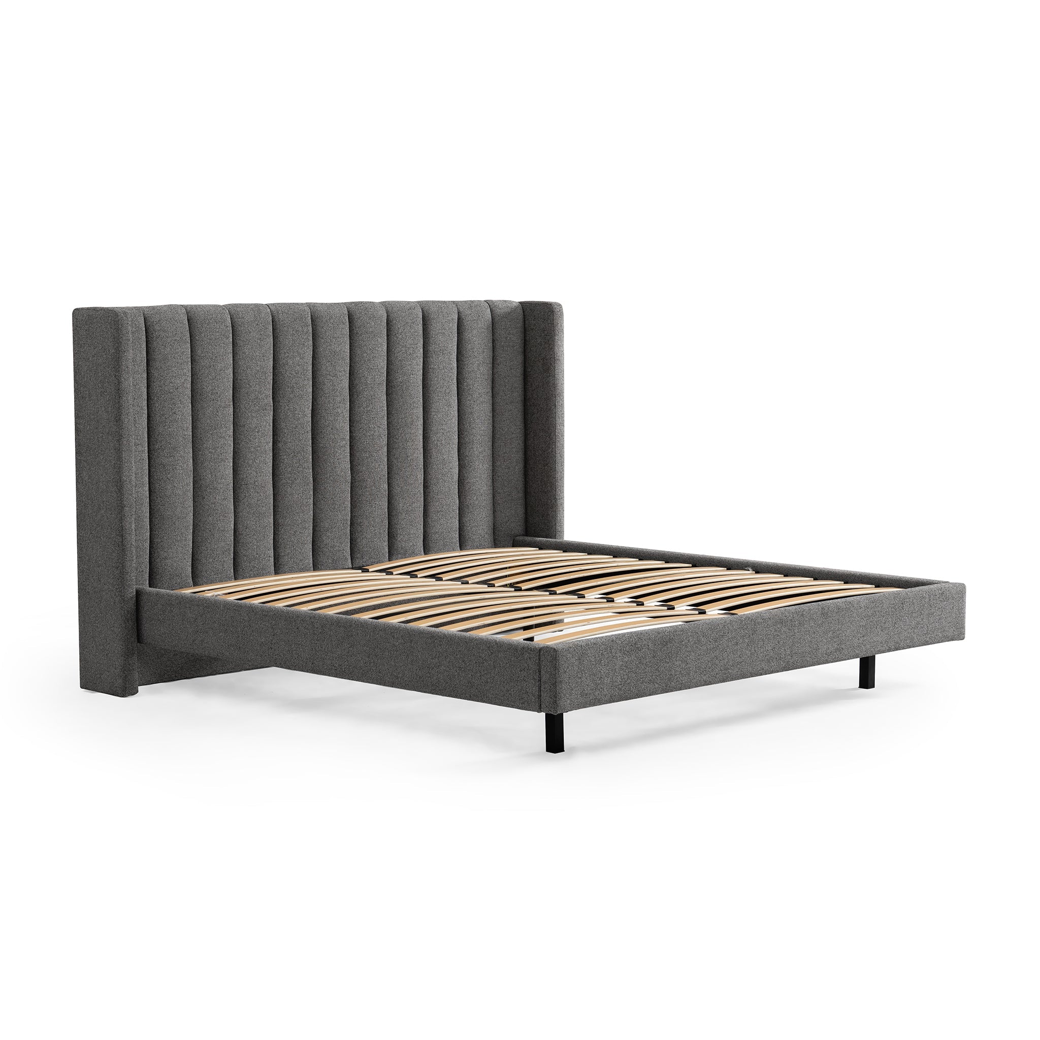 Hillsdale King Bed Frame - Spec Charcoal