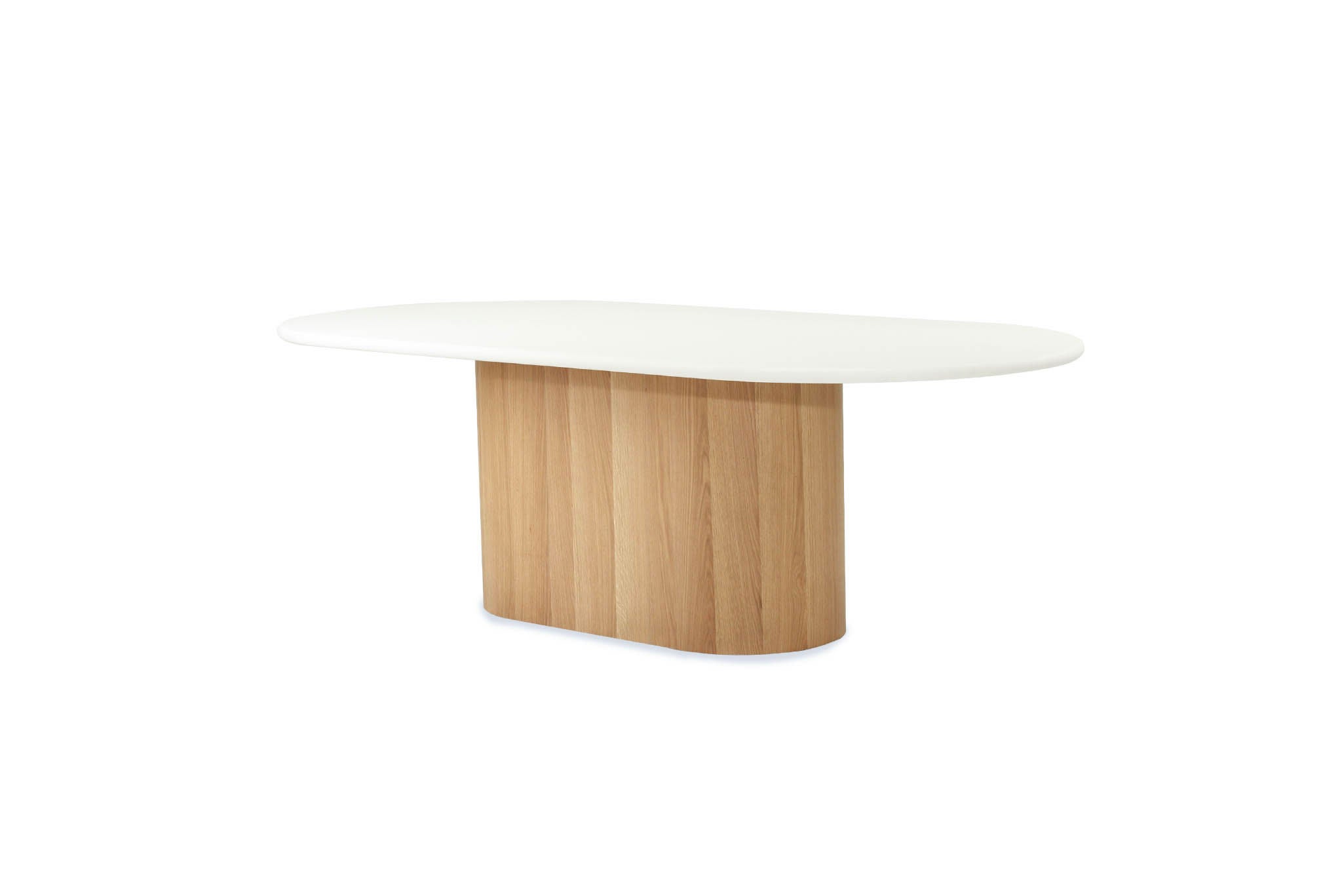 Harlow Oval Dining Table 280cm - Natural Base