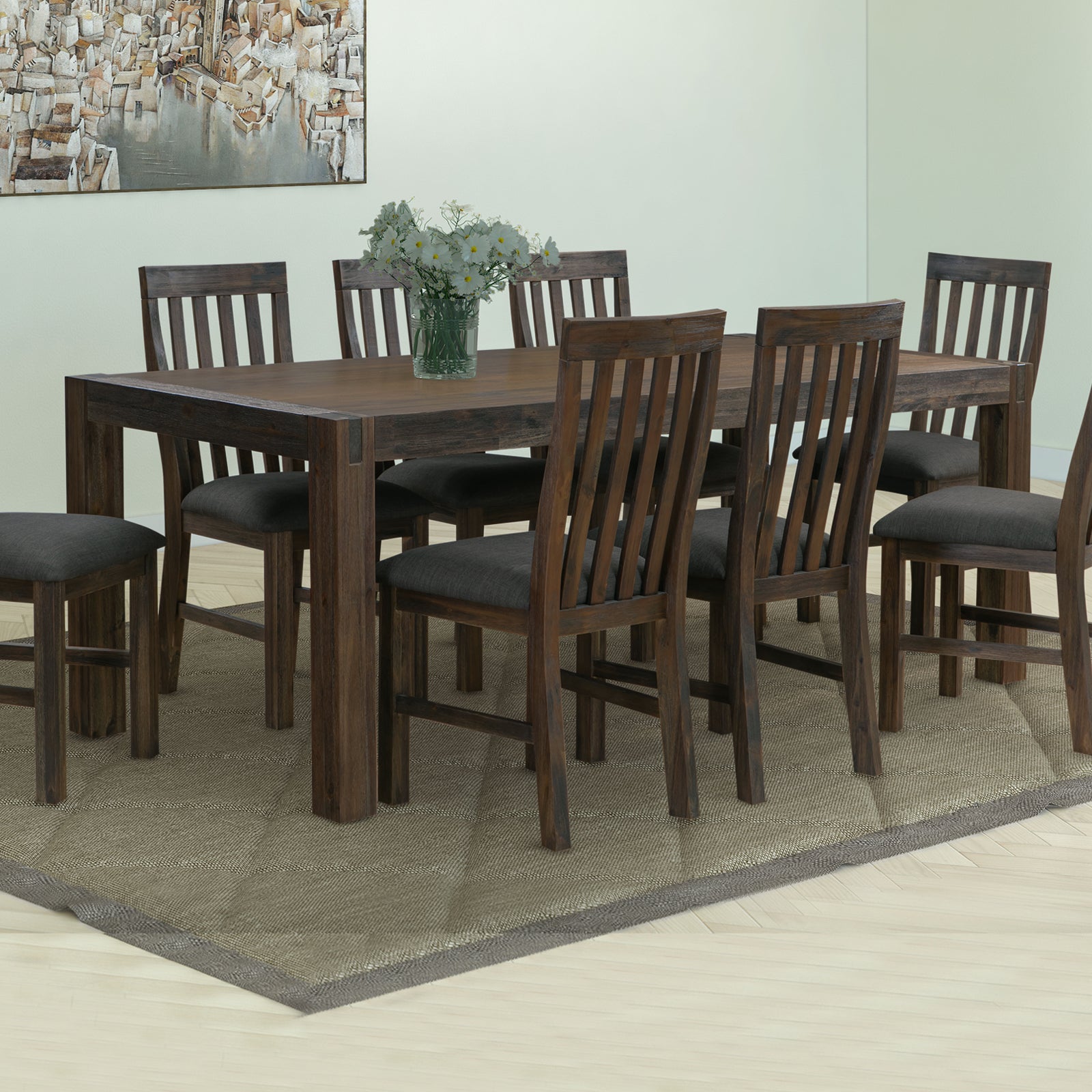 Noor Dining Table - Large - Chocolate