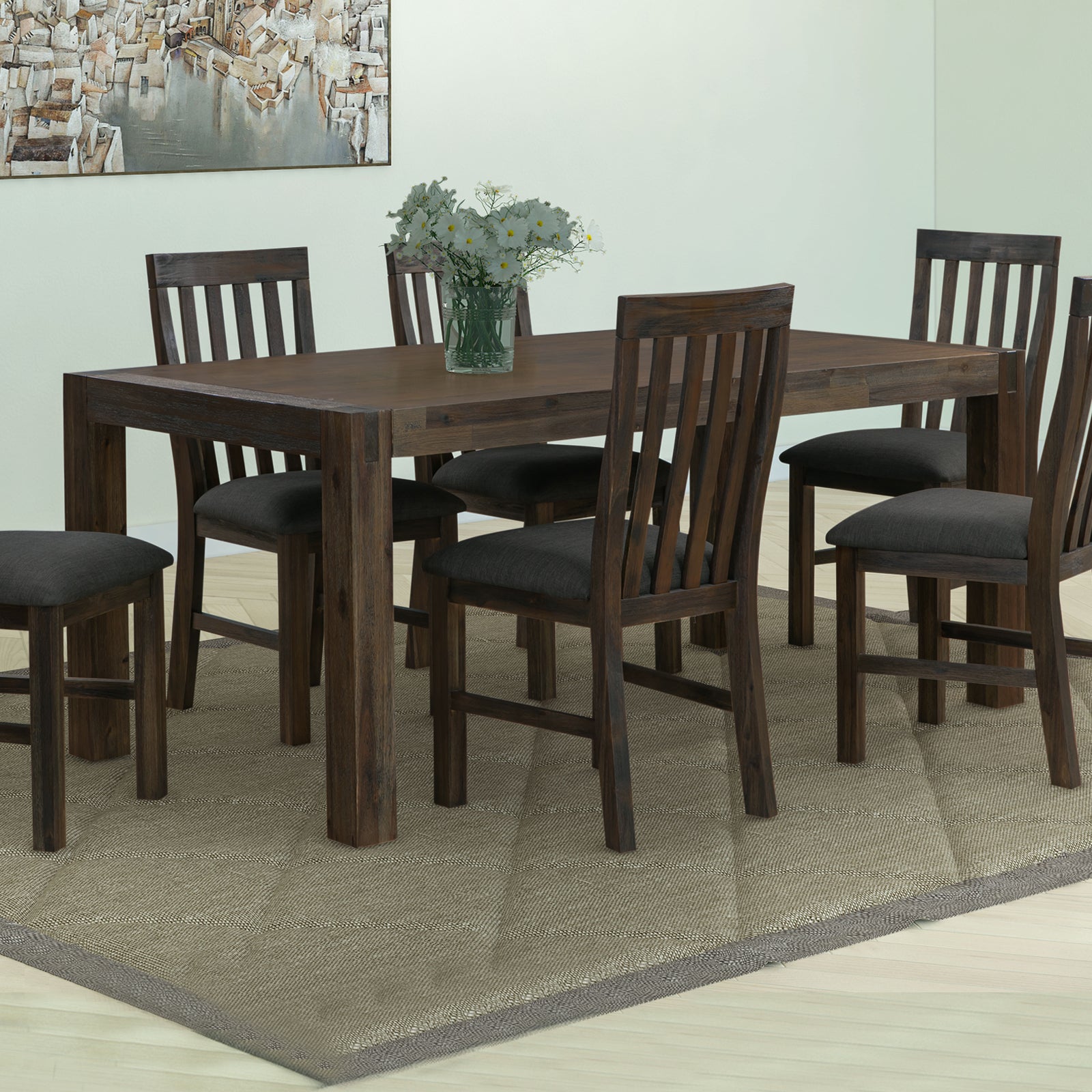 Noor Dining Table - Medium - Chocolate