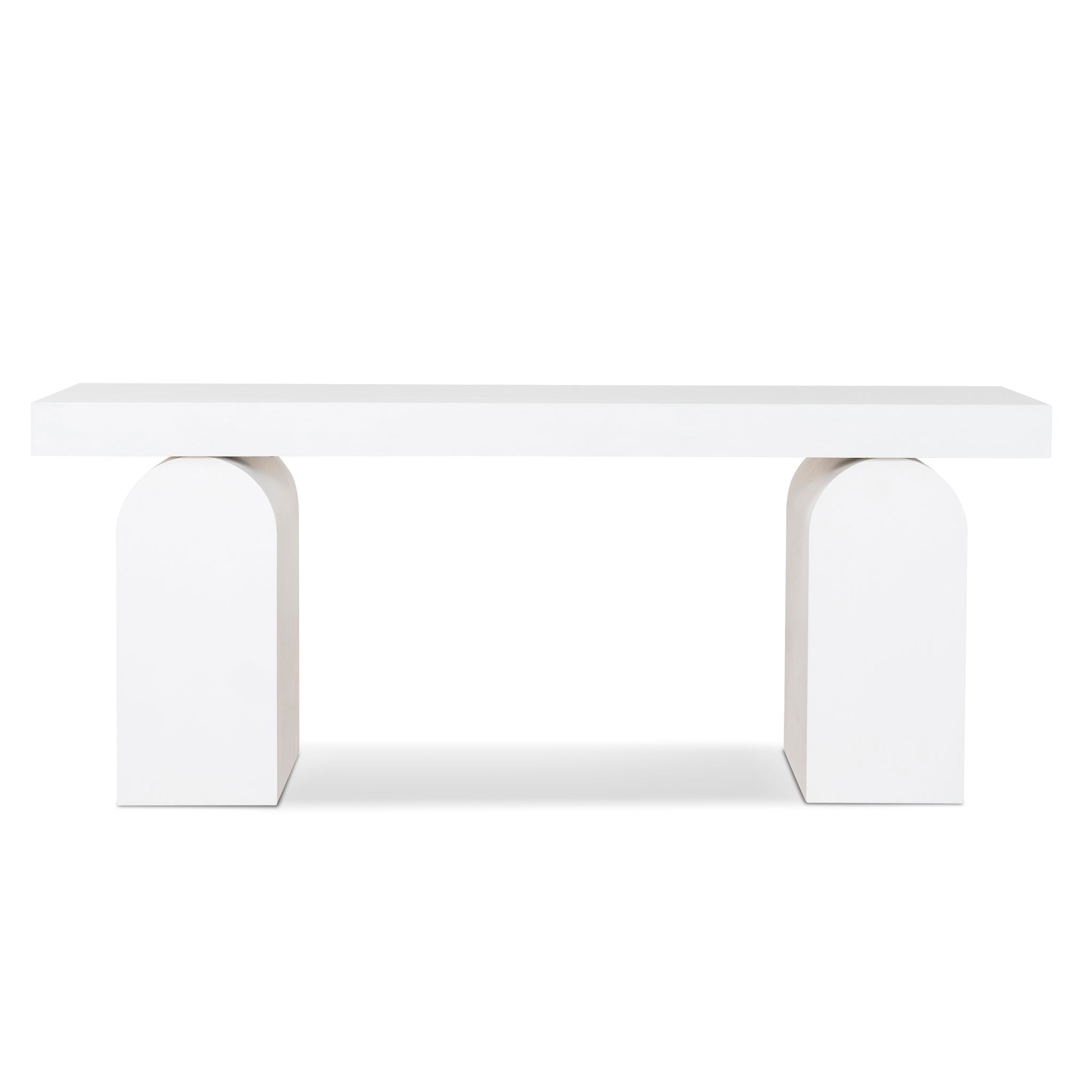 Junon 1.9m New Elm Console Table - Full White