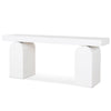 Junon 1.9m New Elm Console Table - Full White