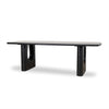 Averra 2.4m Recycled Fir Dining Table - Full Black