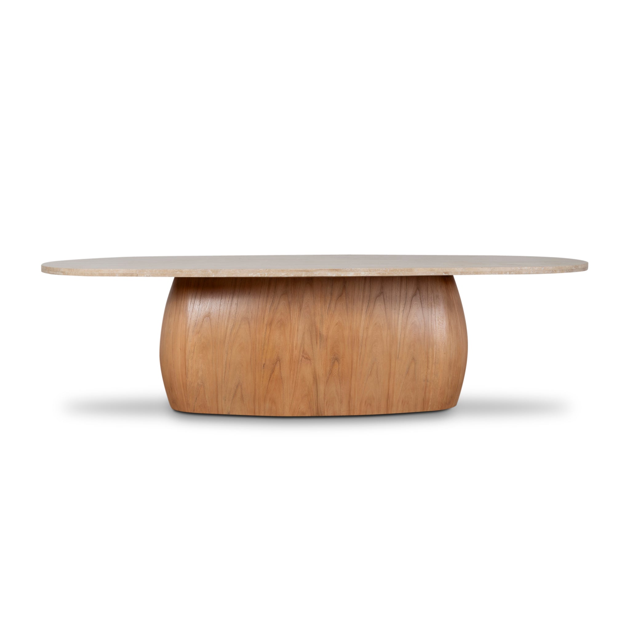 Edvard 2.4m Travertine Dining Table - Natural