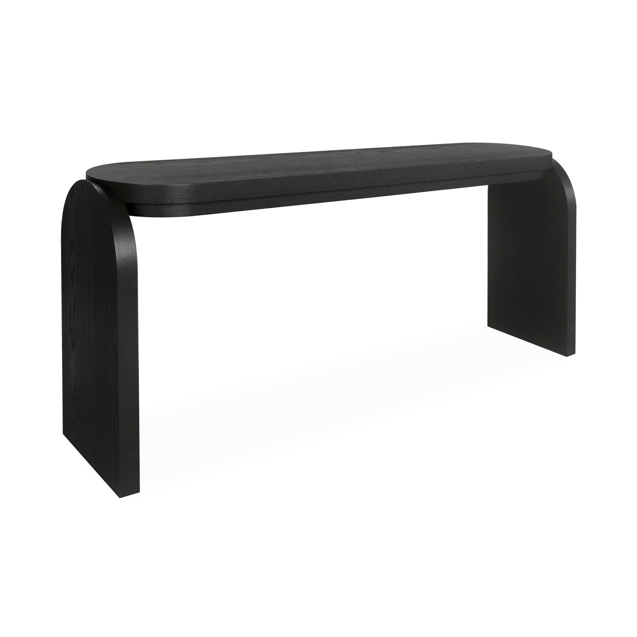 Alisha 1.7m Console Table - Textured Espresso Black