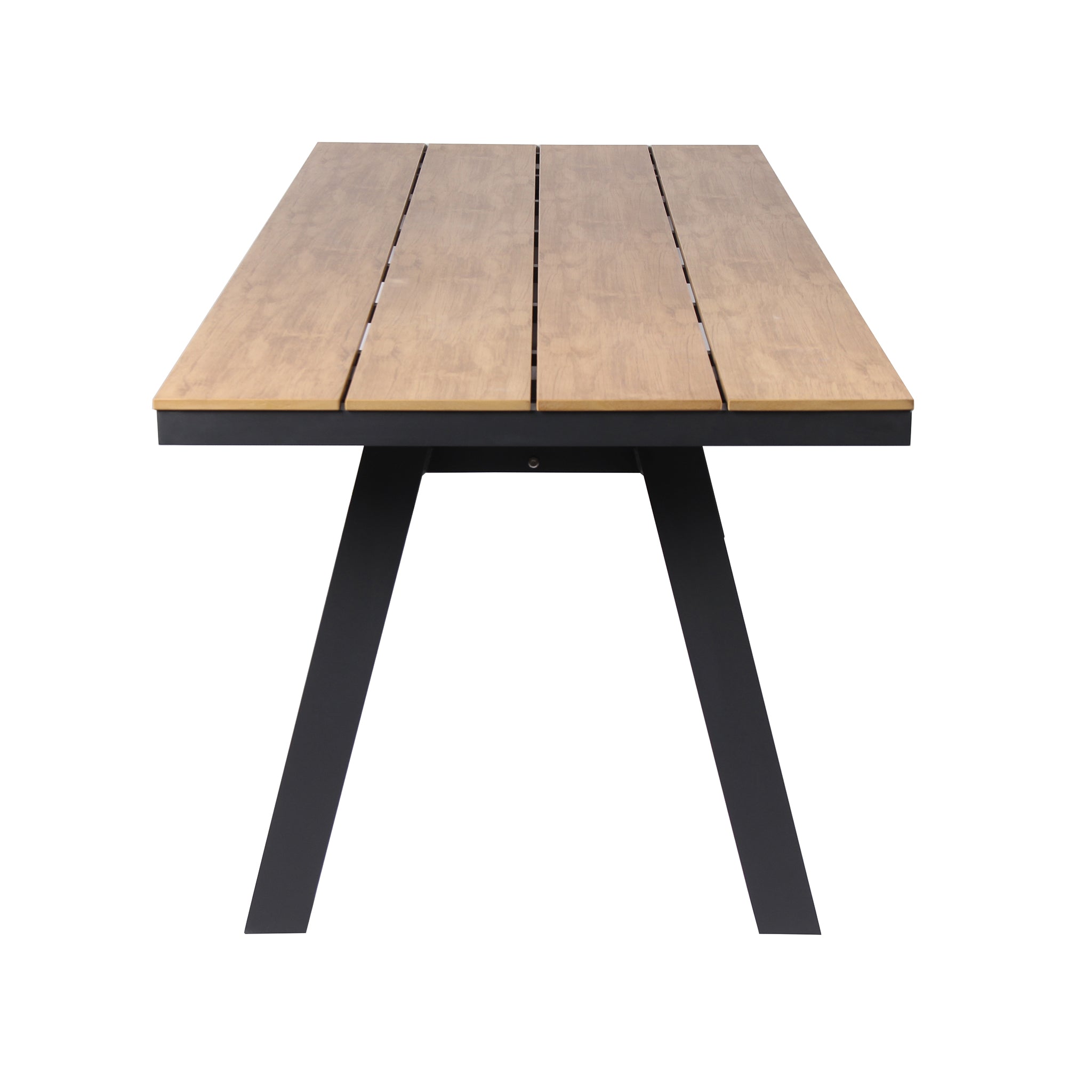 Vanesa 2.3m Charcoal Outdoor Dining Table - Natural