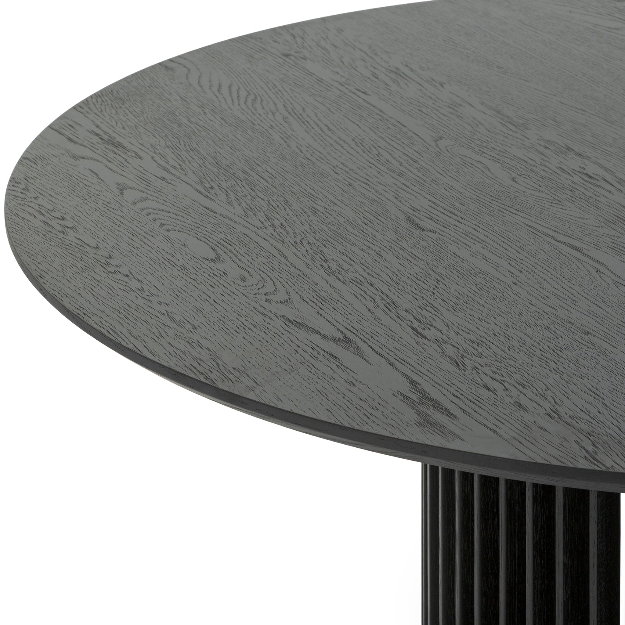 Arvena 1.4m Round Dining Table - Black Stain