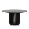 Arvena 1.4m Round Dining Table - Black Stain