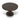 Orlun 1.2m Round Elm Dining Table - Walnut