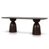 Tavolo 2.2m Elm Dining Table - Walnut