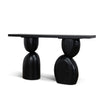 Morani 1.6m Elm Console Table - Full Black
