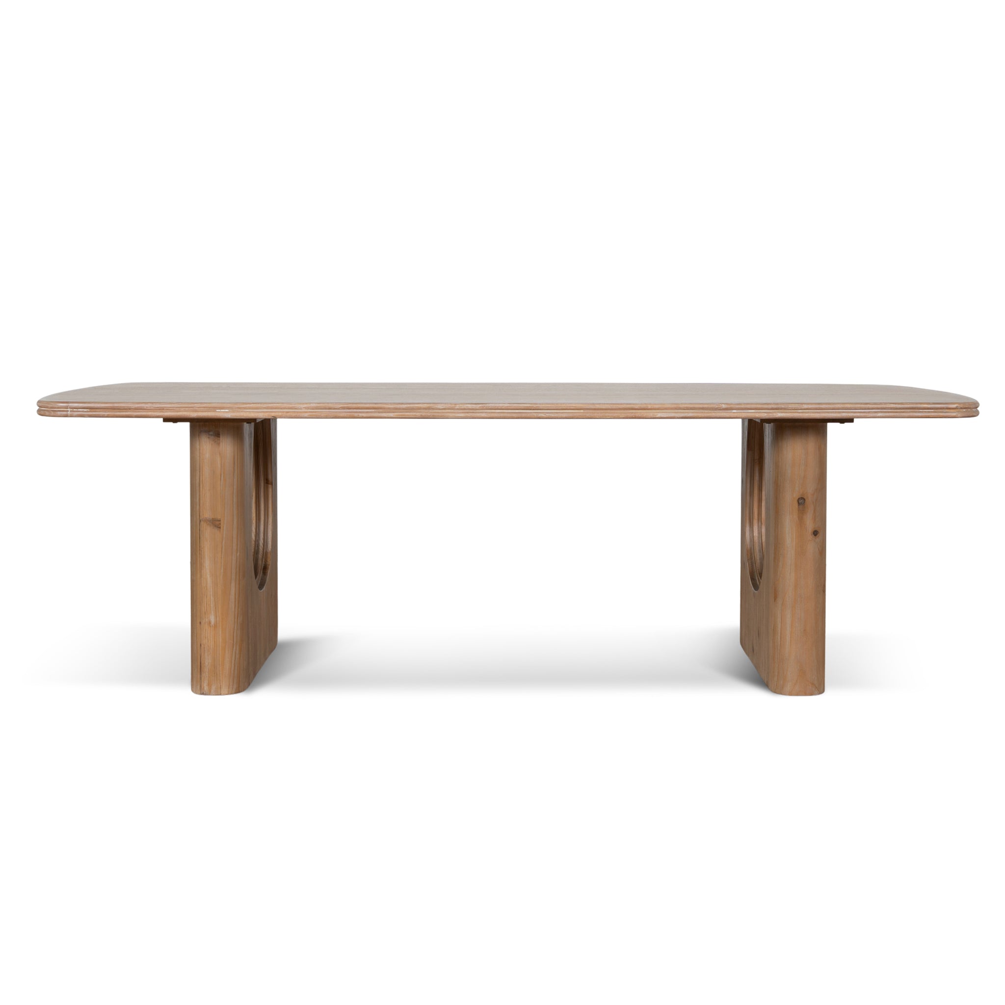 Auralin 2.4m Elm Dining Table - Natural