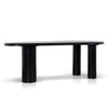Olanta 2.1m Oval Dining Table - Full Black