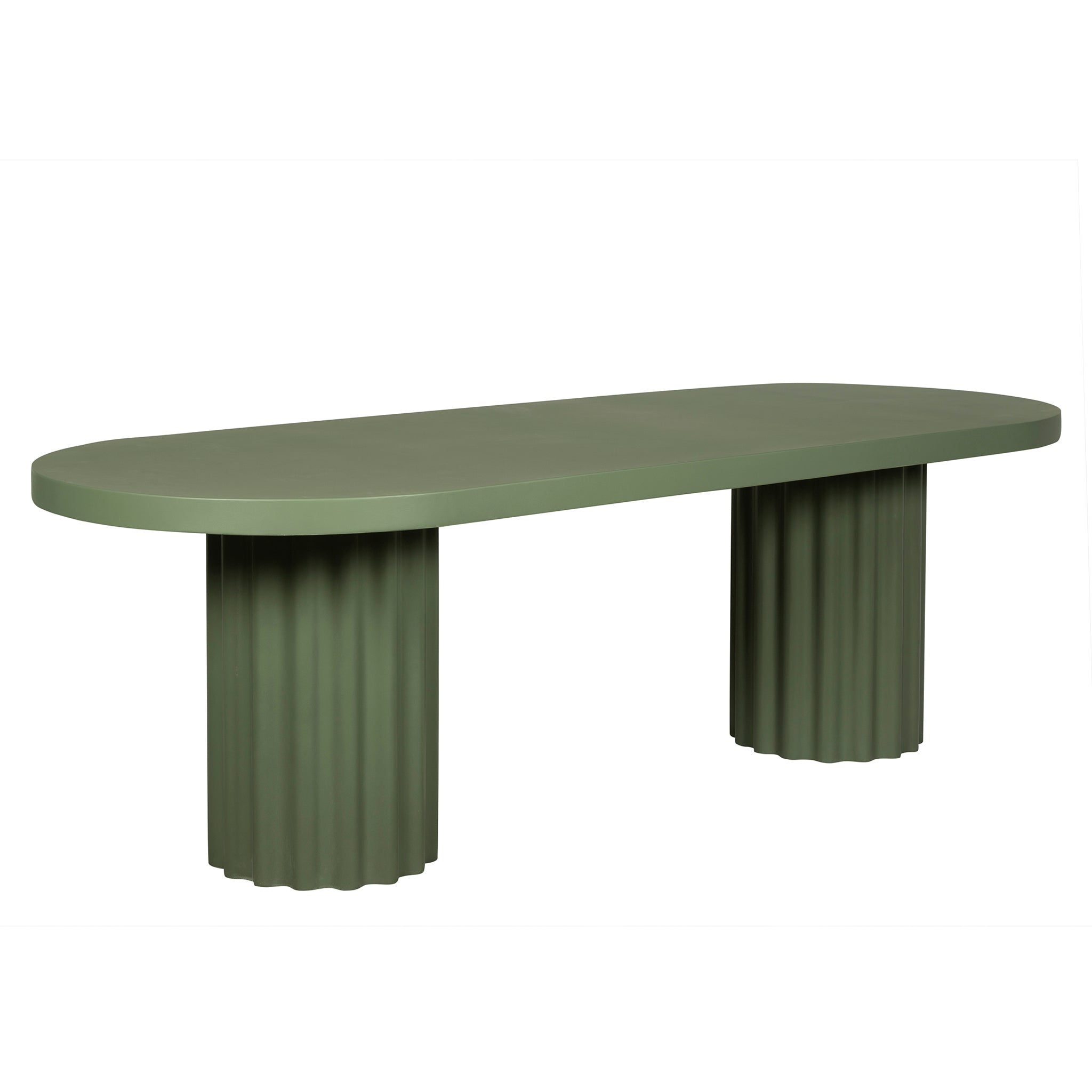 Sovana 2.4m Concrete Dining Table - Green
