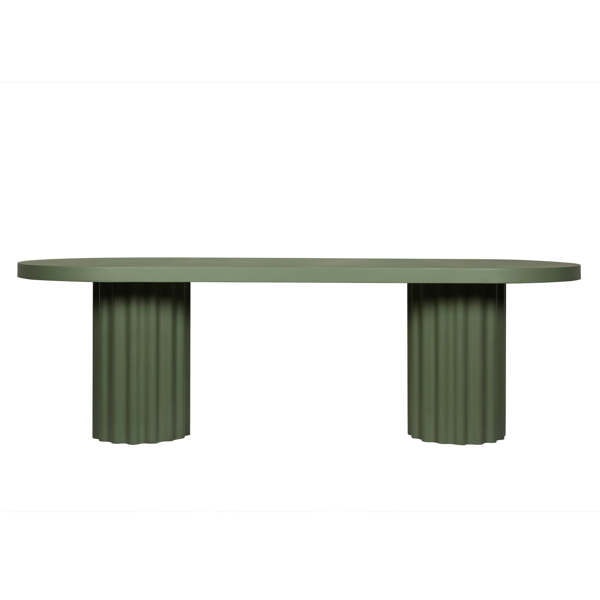 Sovana 2.4m Concrete Dining Table - Green
