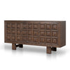 Origo 1.83m Elm Sideboard Unit - Dark brown