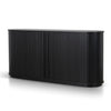 Linea 1.7m Wooden Buffets Unit - Full Black