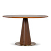 Leonardo 1.2m Round Dining Table - Walnut