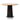 Polly Round Wooden Dining Table - Natural Top and Black Base