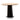 Polly Round Wooden Dining Table - Natural Top and Black Base