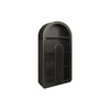 Boran 2m Glass Cabinet - Textured Espresso Black