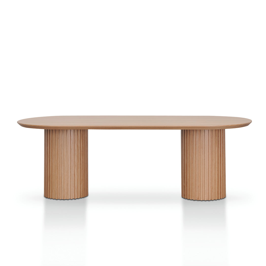 Marty 2.5m Wooden Dining Table - Natural