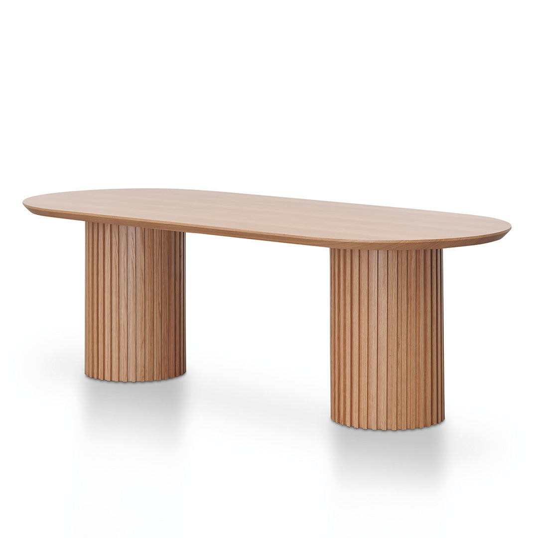 Marty 2.5m Wooden Dining Table - Natural